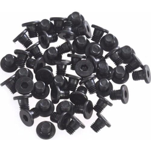 M5 x 6MM Low Carbon Steel 3D printing flat head screws Hex Socket Machine screws Fully Threaded, Machine Thread Pack of 50