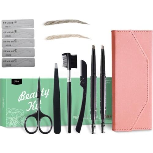 Eyebrow Kit Professional Eyebrow Grooming Set Waterproof Eyebrow Pencil Set Eyebrow Tool DIY Makeup Tools Kit for Women Girl