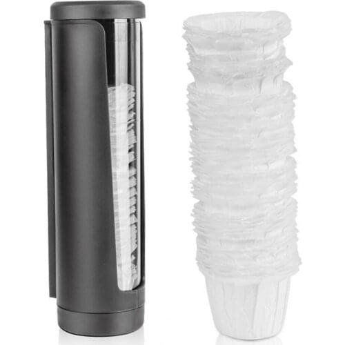 Wall Mounted Disposable Paper Cup Dispenser Automatic Storage Rack Cups Container Holder for Living Room Restaurant Kitchen