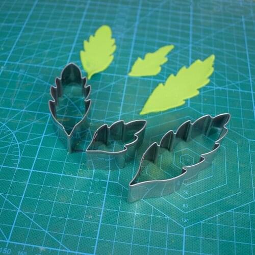 Stainless Steel Chrysanthemum Flower Leaf Clay Cutter Designer DIY fondant Poterie Polymer Clay Tools cutting mold