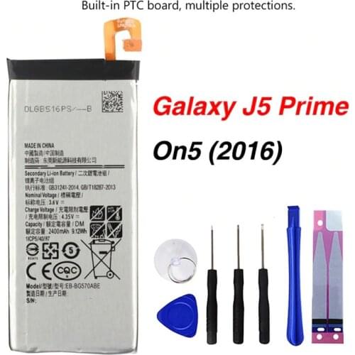 Original EB-BG570ABE Battery For Samsung 2016 Edition Galaxy On5 G5700 G5510 J5 2400mAh
