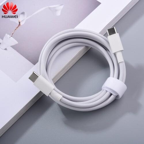 Original Huawei 180CM USB C To USB C Cable 3.3A PD Fast Charging Data Line For Mate 40 30 P40 P30 Pro Nova 5 6 7 8 Se Honor 30 S