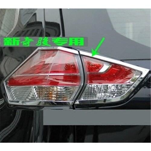 ABS Chrome Front+Rear headlight Lamp Cover Fit For Nissan X-Trail X trail T32 2014 2015 2016 Car styling
