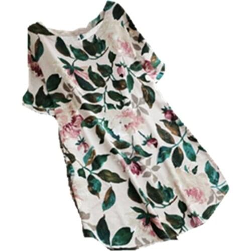 Zanzea Vadim Vestidos Mujer Dress Women Direct Selling Free Shipping 2021 New Cotton Linen Female Sweet Print Ladies Short