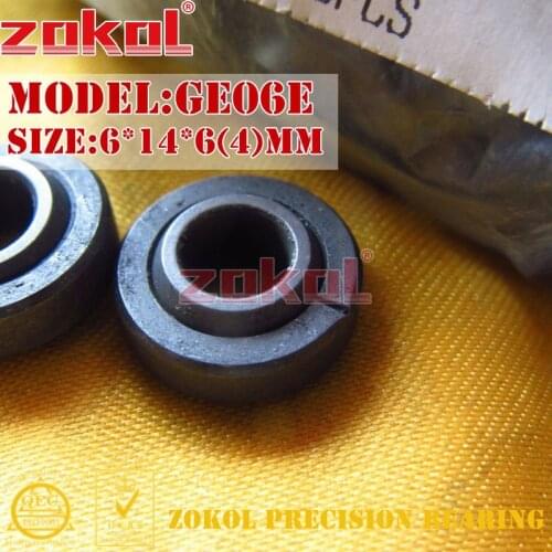 ZOKOL bearing GE06E GE6E Radial Spherical Plain Bearing 6*14*6(4)mm