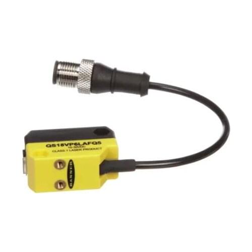 QS18VP6LAFQ5 Sensor,Laser,Adjustable,30-150 mm Range,10-30 VDC,PNP Output,6 Inch Euro QD 73191