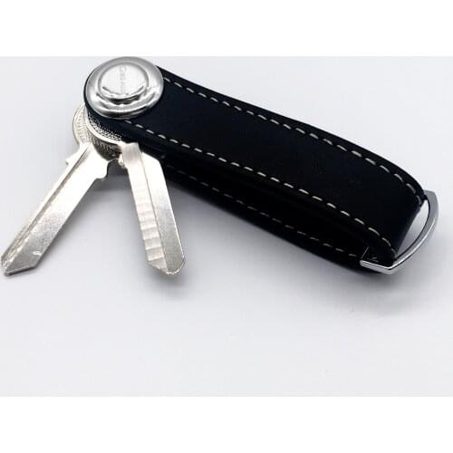 DIY Genuine Leather Keychain Smart Key Holder Key Organizer - Gibo Auja