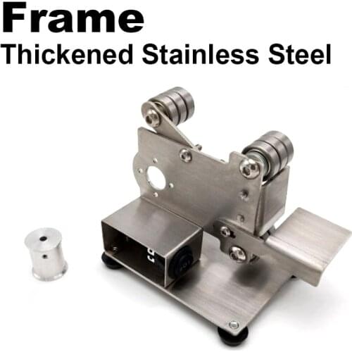 15#25# Stainless Steel Frame of Small Sanding Machine With Power Wheel Install 775/795 Motor Sanding Machine Sanding Machine