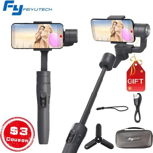 Feiyu tech Vimble 2 3-Axis Gimbal Smartphone Stabilizer with Extendable Handheld Remote Control PK DJI Osmo 2 Zhiyun Smooth Q 4
