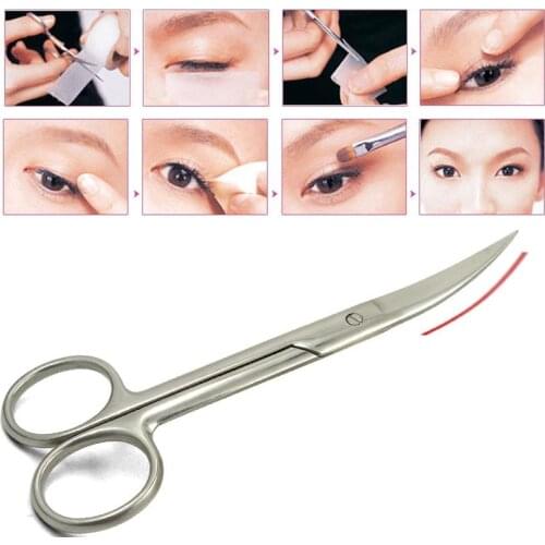 Steel Small Scissors Nails Eyebrow Nose Hair Scissors Tweezer Scissors Manicure Cut Beauty Makeup Tool Trimming D2C0