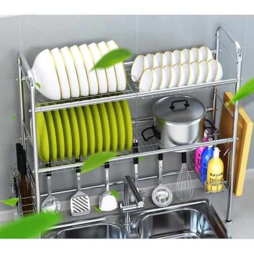 Stainless steel bowl rack. Kitchen rack for water sink
