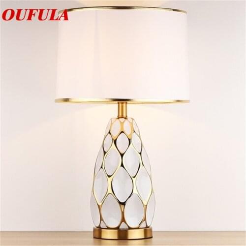 86LIGHT Ceramic Table Lamps Desk Luxury Modern Contemporary Fabric for Foyer Living Room Office Creative Bed Room Hotel