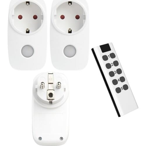 Universal French Socket Power Outlet RF 433mhz Wireless Remote Control Smart Socket Compatible Broadlink RM4 Pro For Indoor Home