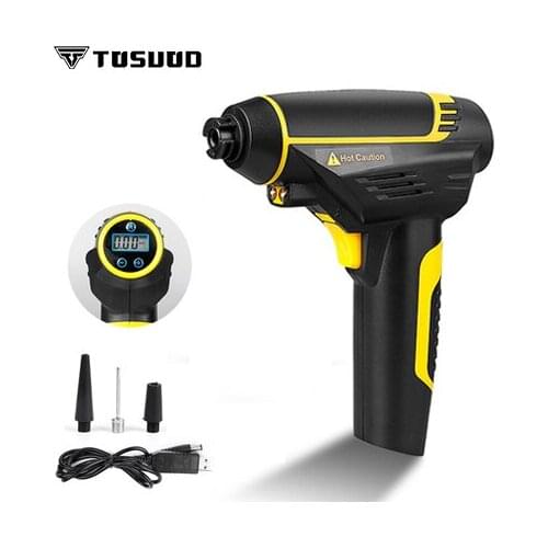 TOSUOD Intelligent digital display air pump handheld USB charging car car electric car bicycle electric pump home