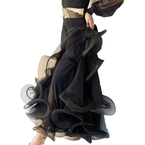 Modern dance ballroom dance vivid fishbone skirt square dance hip pack skirt