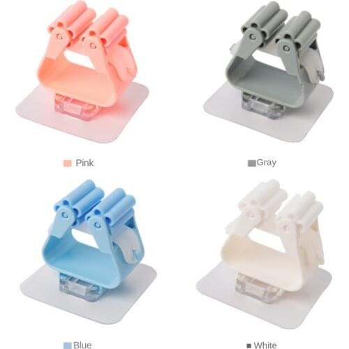 Mop Clip Wall Mounted Storage Mop Organizer Holder Hanger Storage Rack Seamless Mop Clip Hook Household Mounted Hanging Racks