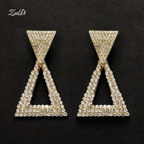 Женские золотые серьги ZuoDi China At AliExpress