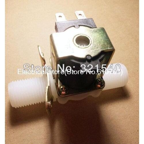 1/2"BSPP Male Nylon Plastic Solenoid Valve 12VDC Normally Open NO Pilot Water Air Gas Heater Washer Wash Machine