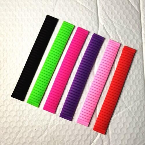 New 1PCS 20MM elastic rubber Watch band watch strap rubber straps children watch strap 6 colors available -20090602