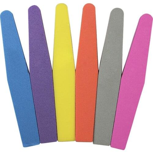 1Pc Sponge Nail Art Tips Buffer 100/180 Sanding Block Buffing Files Hot Random Color