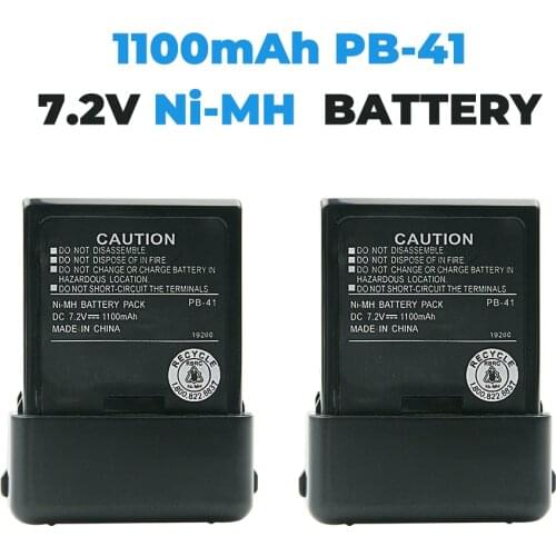2 Pcs Replacement Battery PB-40 PB-41 for Kenwood TK-2118 TK-3118 Two-Way Radio