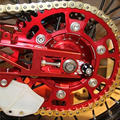 2 x Motorcycle Rear Hub Wheel Chain Regulator Anti Skid Parking Automatic Adjuster