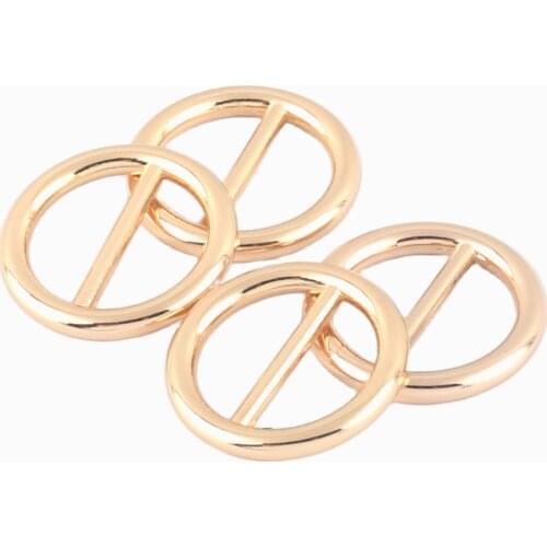 20mm Light Gold Adjuster buckle Round Metal Slide Buckle adjuster slide buckle Strap buckle Strap slider strap adjuster