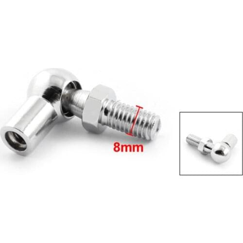 8mm Male 6mm Female Thread Gas Spring End Fitting Ball Angle Screw Joint Stud