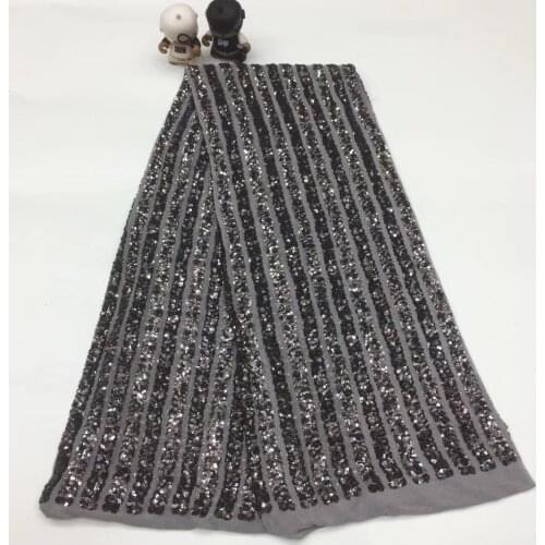 African Sequins Lace Fabric 2021 Embroidered Nigerian Laces Fabrics High Quality French Tulle Lace Fabric For Women XX33281