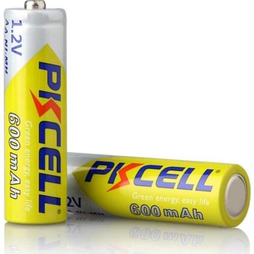 2/4/6/8 Pcs AA Rechargeable Battery 1.2V 600mah NIMH Batttery 1000 Cycle Time For Toy With NIMH/NICD Charger