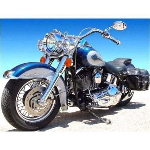 Diamond Painting By Number Kits Motorcycle,Full Drill Diamond Art Kits for Adult, DIY Making Paint with Diamonds