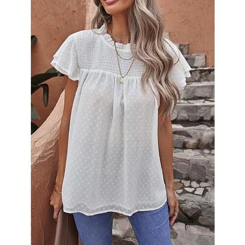 DYNJASONCGK Short Sleeve Blouses