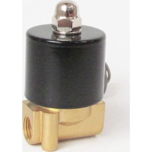 Solenoid valve for air water 2/2 way direct acting normally closed 2W025-06 1/8"