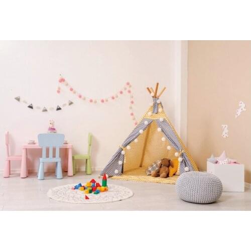 Birthday Backdrop Cozy Small Tent Photography Background Holiday Celebration Photo Booth Studio Decor