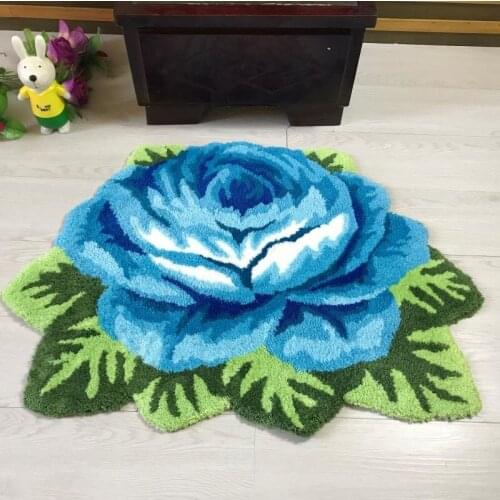 Good Quality Flower Plush Art Rug Rose Rug Rose Mat Rose Carpet for Home Decoration