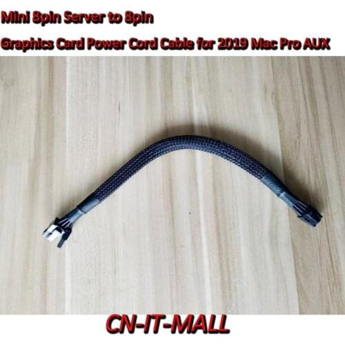 Mini 8pin Server to 8pin Graphics Card Power Cord Cable for 2019 Mac Pro AUX 4pcs/lot R0147