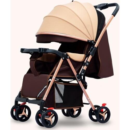 2020 New Baby stroller super light foldable baby stroller can sit on the easy lying baby umbrella car BB trolley on the plane