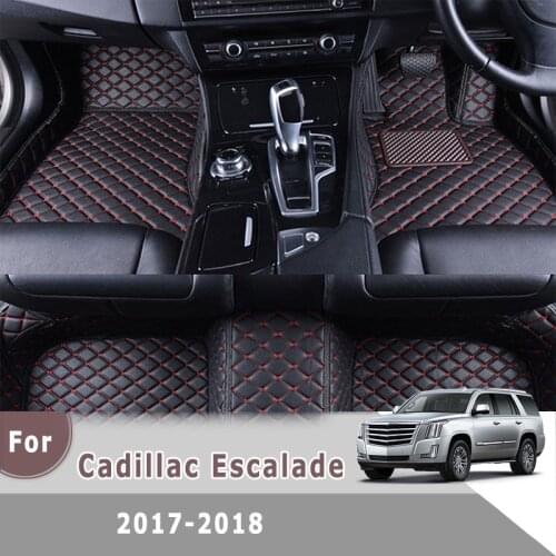 RHD Carpets For Cadillac Escalade 2018 2017 Car Floor Mats Decor Accessories Interior Decoration Floorliners Rugs Protect