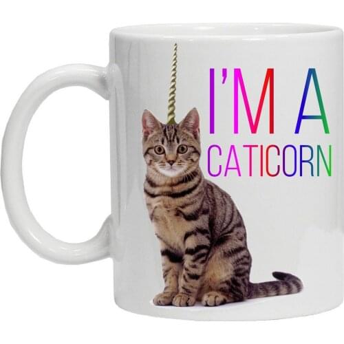 I'm A Caticorn Mug Drink Cup Unicorn Animal Funny Cat Novelty Tea Coffee Cup