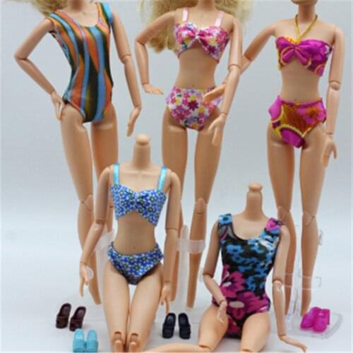 Fashion Swimming Wear Swimsuits Beach Bathing Swimwears Bikini Summer Clothes For Doll Accessories Lifebelt Ring