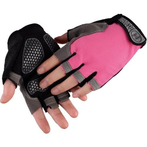 1Pair Bicycle Mountain Bike Lightweight Yoga Training Non-slip Half-finger Glove