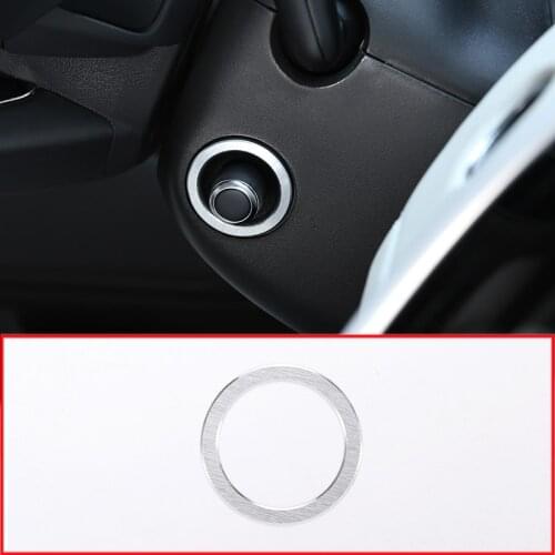 Aluminum Alloy Steering Wheel Automatic Adjustment Pole Ring Trim For Land Rover Discovery 5 2017-2018 Car Accessories