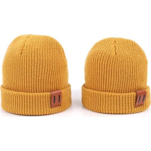 Baby Hat Newborn Hat Baby Cap Kids Winter Hats Solid Warm Bonnet Enfant Toddler Beanie Kids Cap Winter Hats for Boys Kids Beanie
