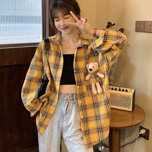 VOLAC Women's Plaid Shirts