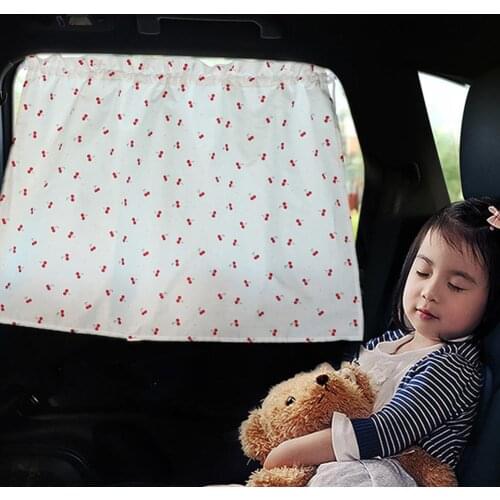 Car Curtain Sunshade Suspension Type Cartoon Cover Kid Heat Protection Children Rear Window Side Blinds For Baby Sun Visor