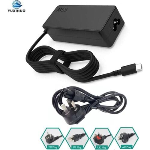 20V 3.25A 65W USB Type C AC Power Laptop Charger for Lenovo Thinkpad X1 carbon Yoga X270 X280 T480 T580 P51s P52s E480 E470 L380