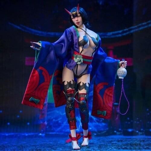 1/6 Night of Hundred Ghosts Shutendouji ALPHA K002 Female Soldier Full Set Doll Model For 12'' Action Figure Collection