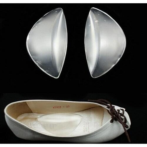1pairs/lot Clear Silicone Gel Arch Support Shoe Inserts Foot Wedge Cushion Pads Pain Relief Flat Feet Insoles for Women