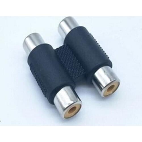 10pcs 2AV adapter 2female to 2female RCA 2 straight 2AV female video audio Connector
