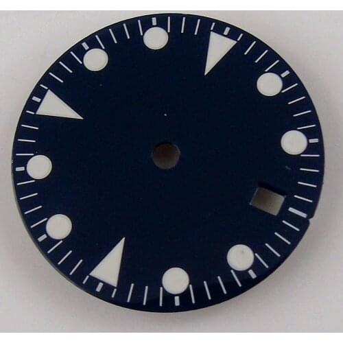 28.5mm Black Sterile Watch Dial Fit ETA2836 Miyota 8215 821A 8205 MOVEMENT
